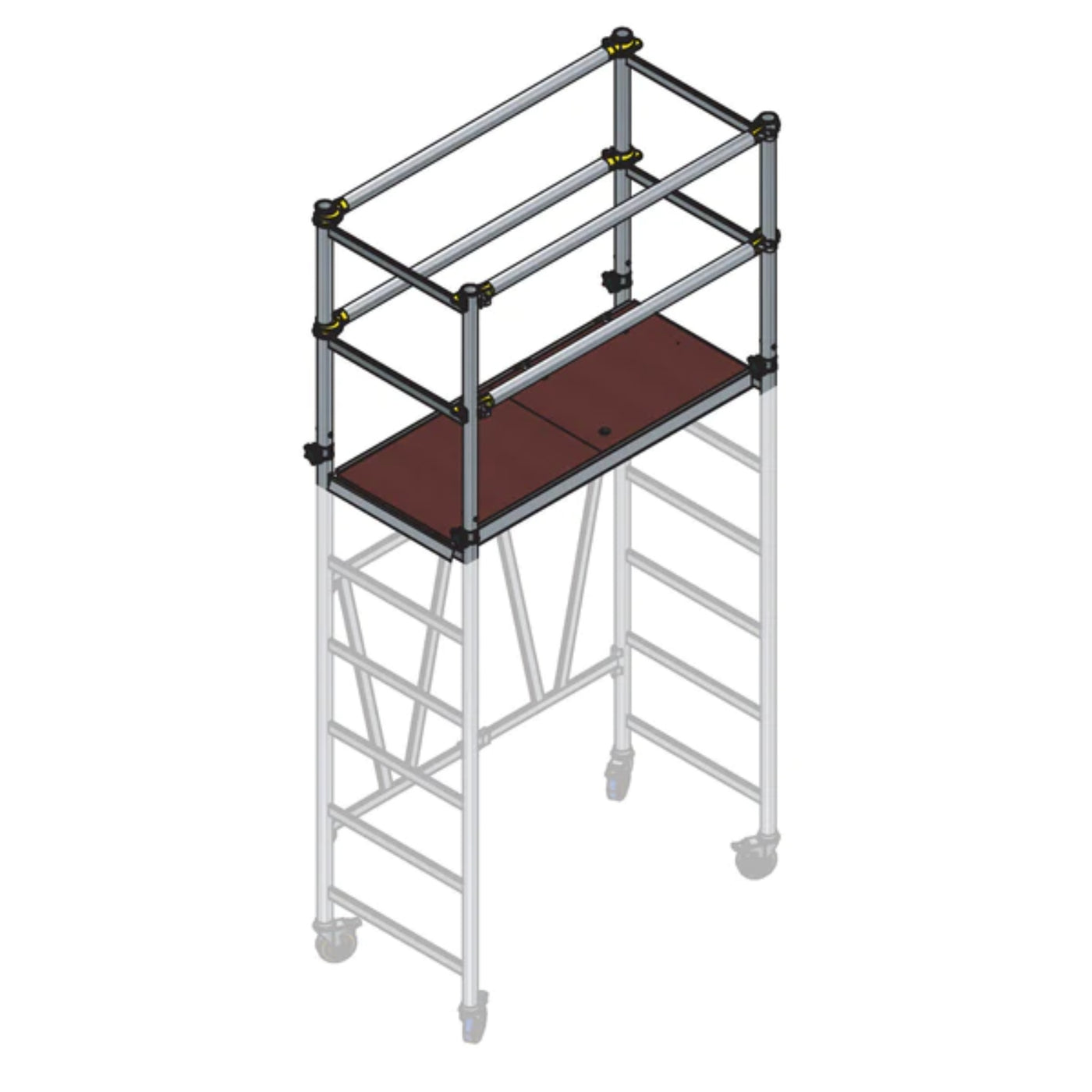 Foldaway Scaffold Riser Guardrail Pack — Ironhawk Equipment